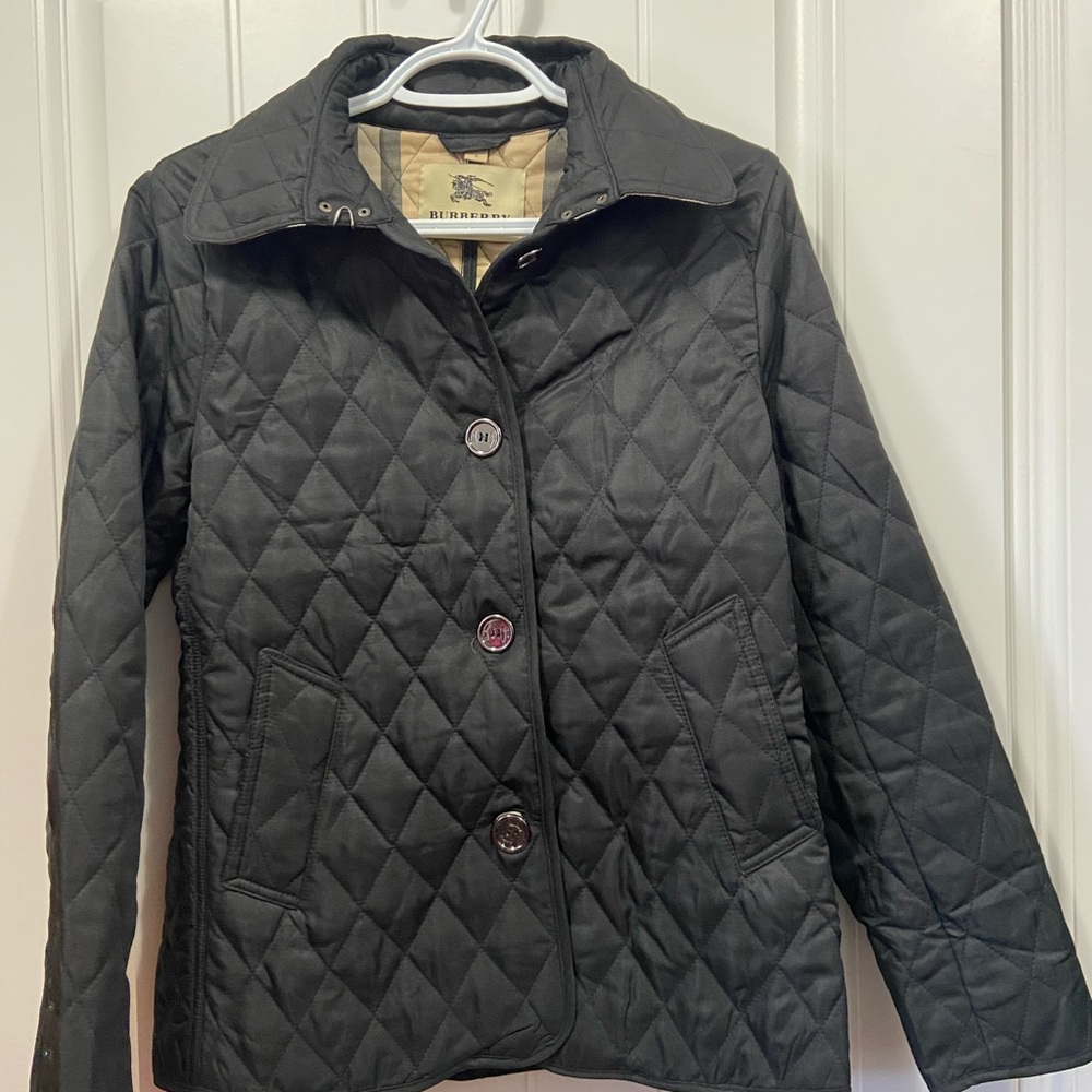 Burberry Black Quilted Utility Jacket